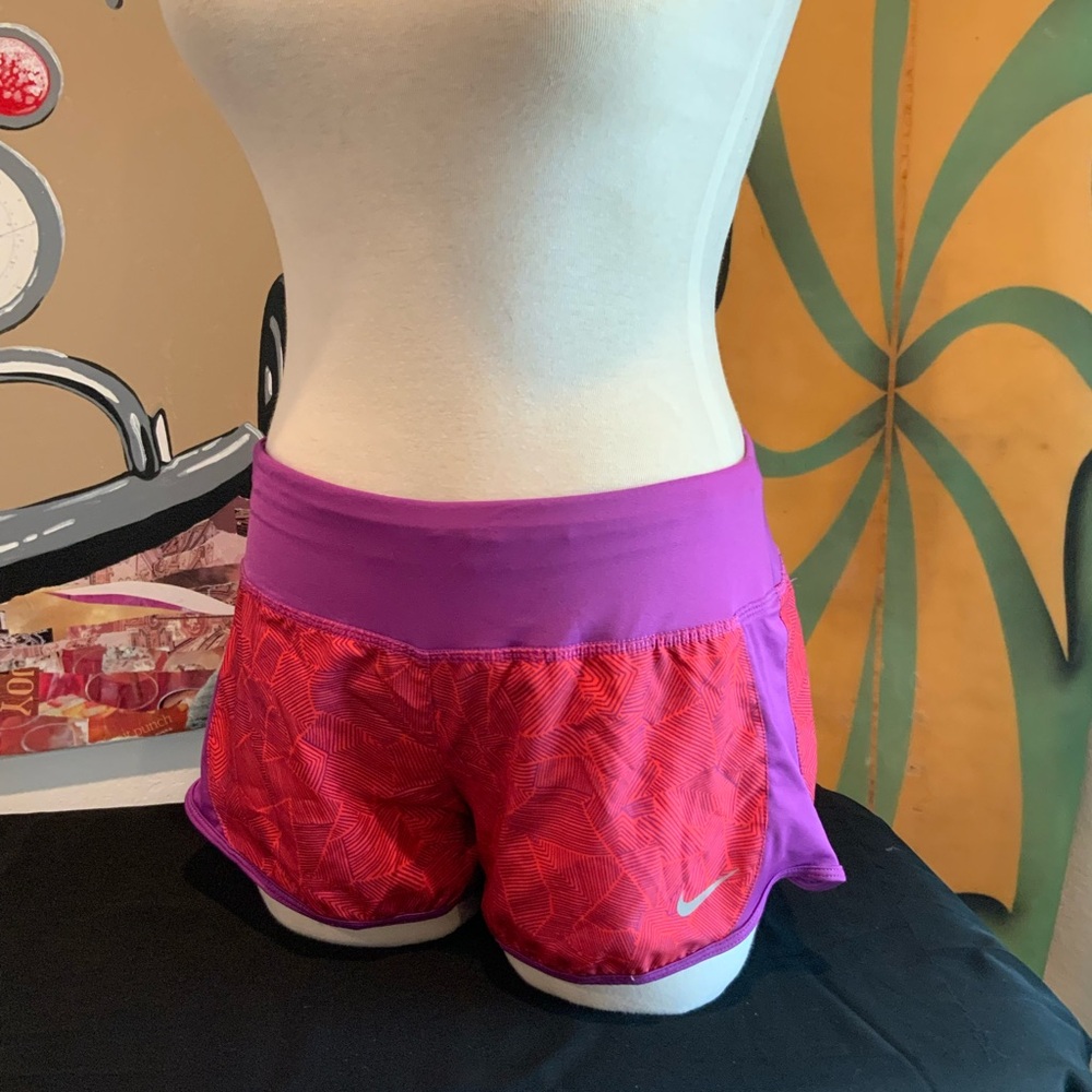 Nike Women's Athletic Shorts in Pink and Purple